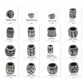 Simple 316l Stainless Steel 6mm Large Hole Spacer Beads Charms For Jewelry Making DIY Men Bracelets  Beads